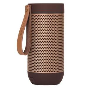 Колонка беспроводная с ремешком aFUNK, бордовая с бронзой