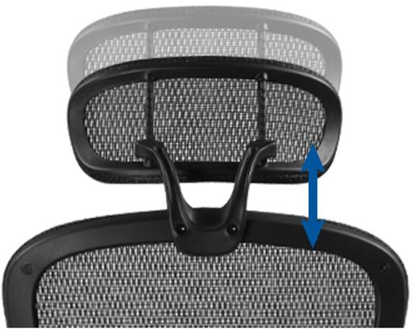 UE Chairs Офисный стул из 5-спицевой сетки с подголовником sun-id-1364513 - Вид №7