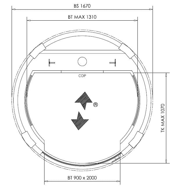 Внутренний гидравлический круглый мини-датчик NOVA Elevators специальный ARCH-00071049 - Вид №12