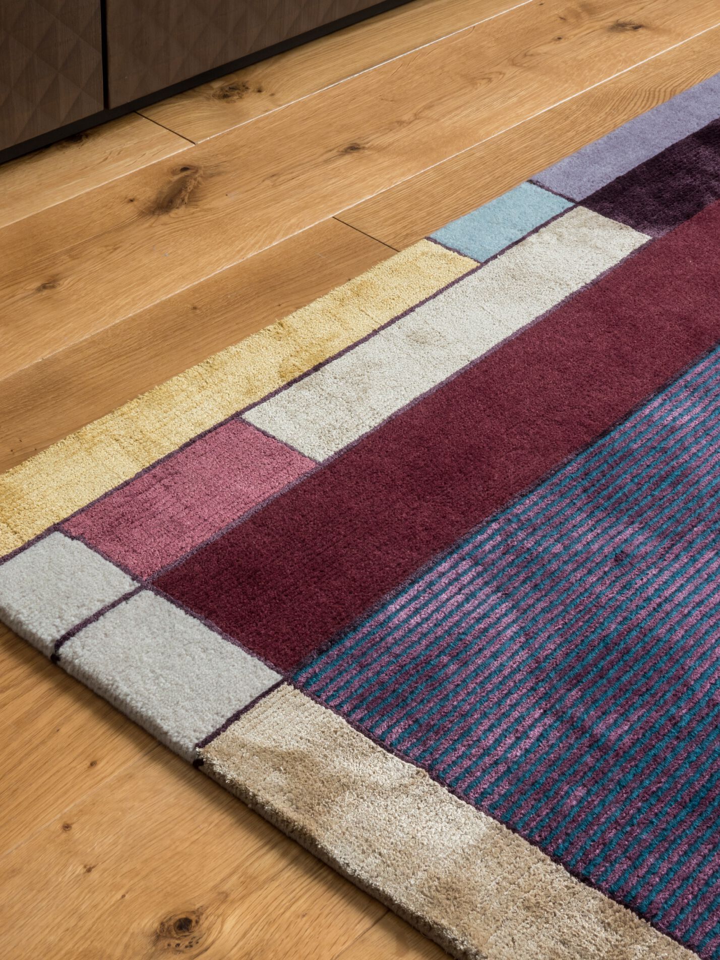 Прямоугольный ковер ручной работы Tapis Rouge абстракция ARCH-00073322 - Вид №5