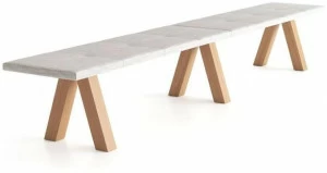 Viccarbe Мягкая скамейка из дуба Trestle Trs/d - l/c