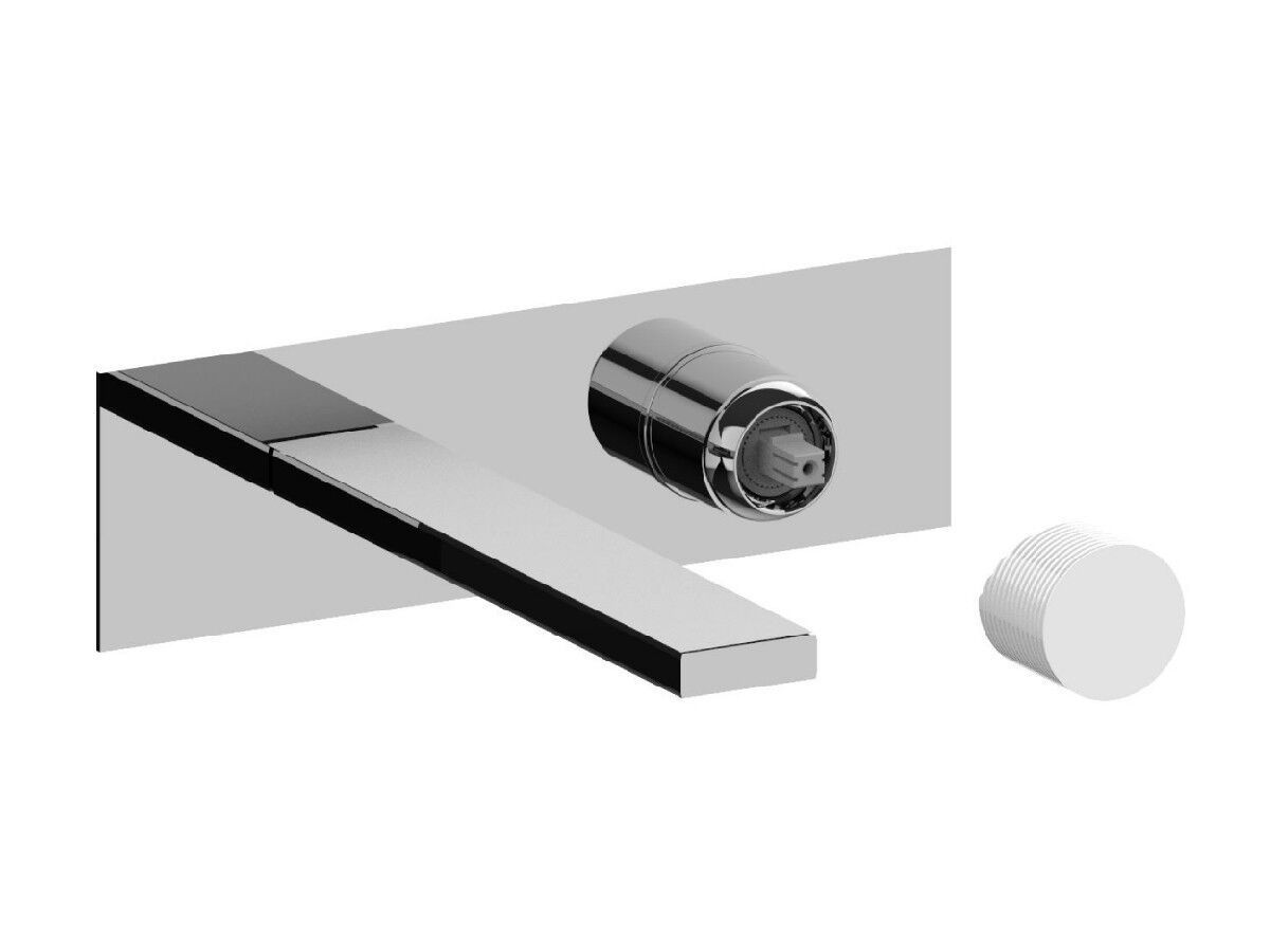 Однорычажный настенный смеситель для раковины с пластиной Rubinetterie Frattini Gaia S ARCH-00006370
