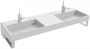 EXA112-00 Столешница для умывальника с двойной раковиной 150 см JACOB DELAFON TERRACE