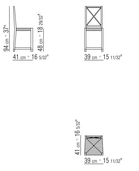 Стул из массива дерева Flexform Moka Outdoor ARCH-00116353 - Вид №3