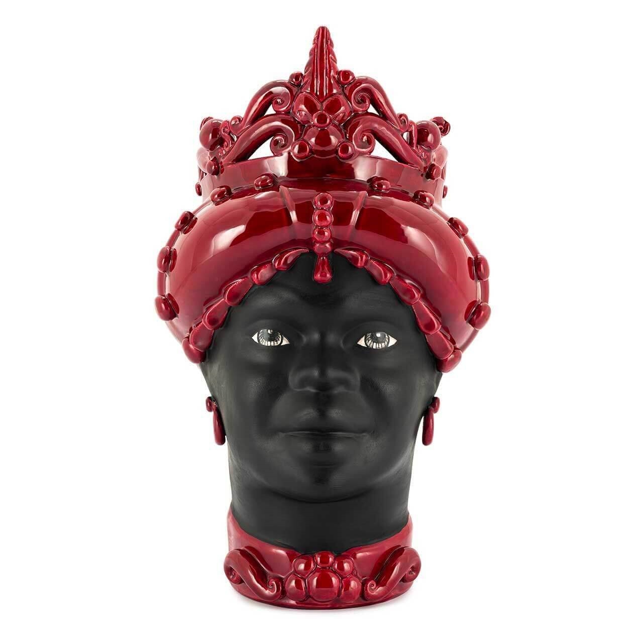 201141-48 ABHIKA ВАЗА MORO LADY MED. МАТ H45 BURGUNDY 