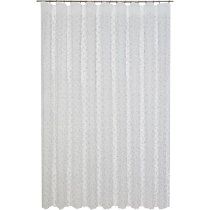 Тюль на ленте «Геометрия» 300x280 см цвет серебристый