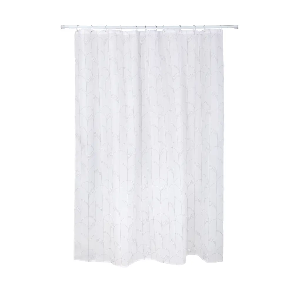 89380331 Штора для ванной Iddis Rich White LM10P18i11 200x180 см полиэстер цвет белый STLM-1566034