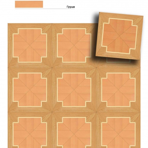 Художественный паркет Da Vinci Щитовой 26-546 Дуб (Гладкая) 500х500 мм 26010546 - Вид №1