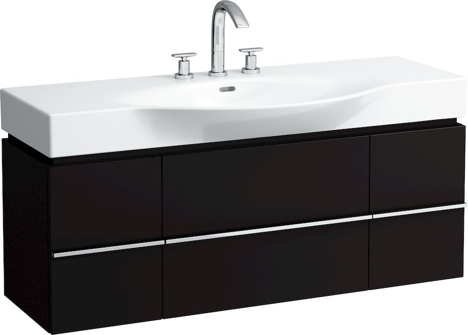 H4013020755481 Шкафчик под раковину, для раковин 811704, 812704, 2 выдвижных ящика с 2 дверцами, 2 стеклянные полки LAUFEN PRO - Вид №36