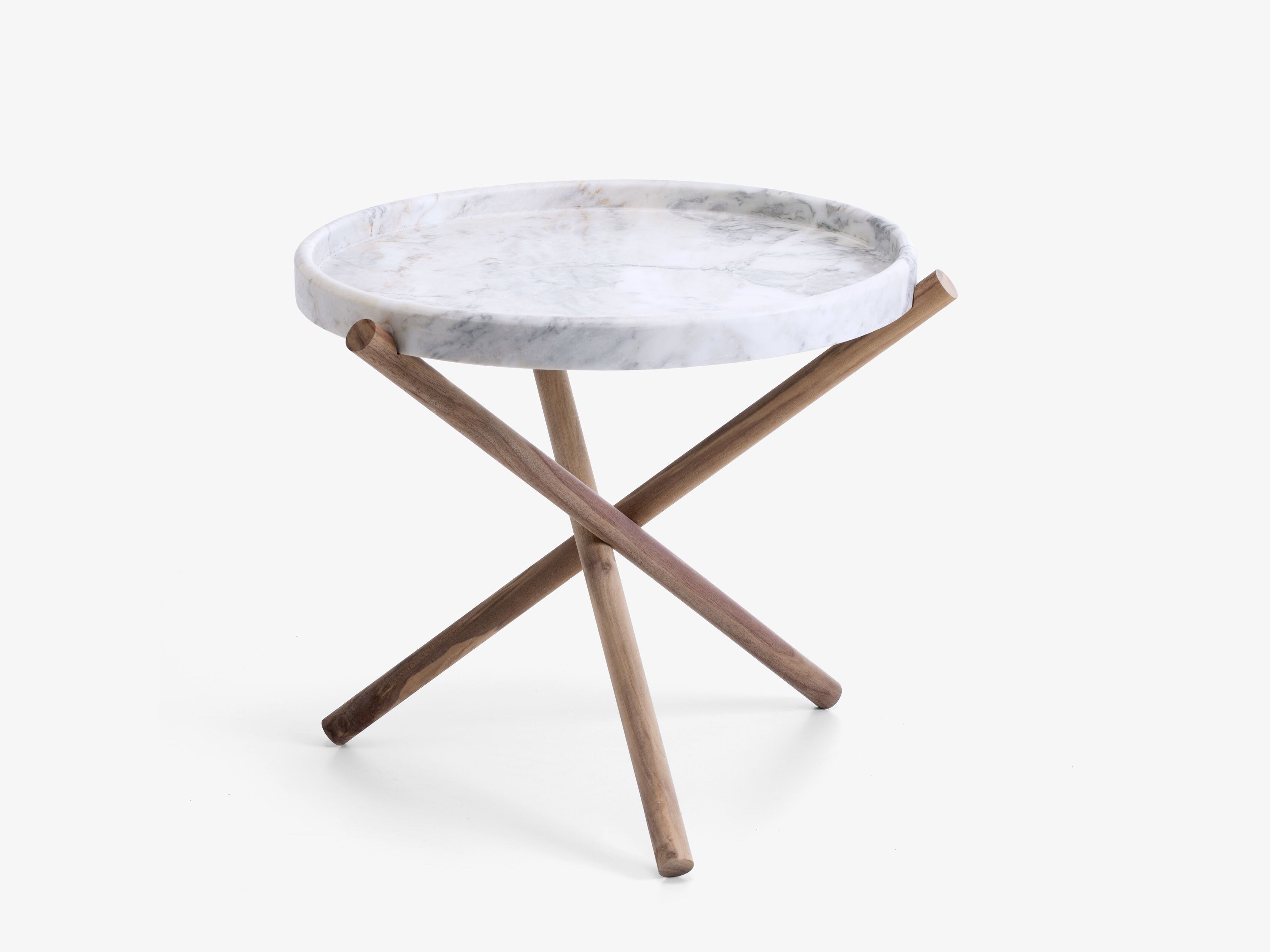 Каррарский мраморный круглый садовый столик VELTHA® LASE ARCH-00078944