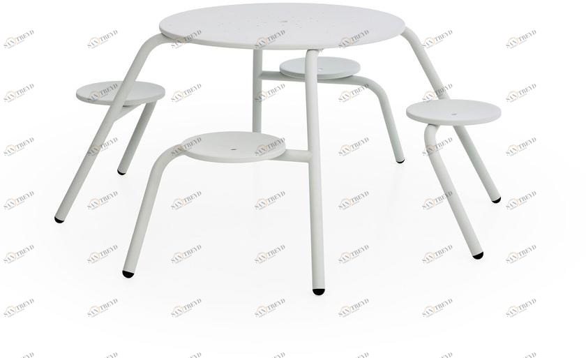 Extremis Круглый стол для пикника со встроенными стульями sun-id-1478990