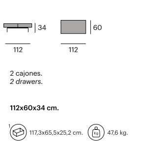 Низкий прямоугольный журнальный столик с отсеком для хранения Pilma Xena ARCH-00105785 - Вид №2