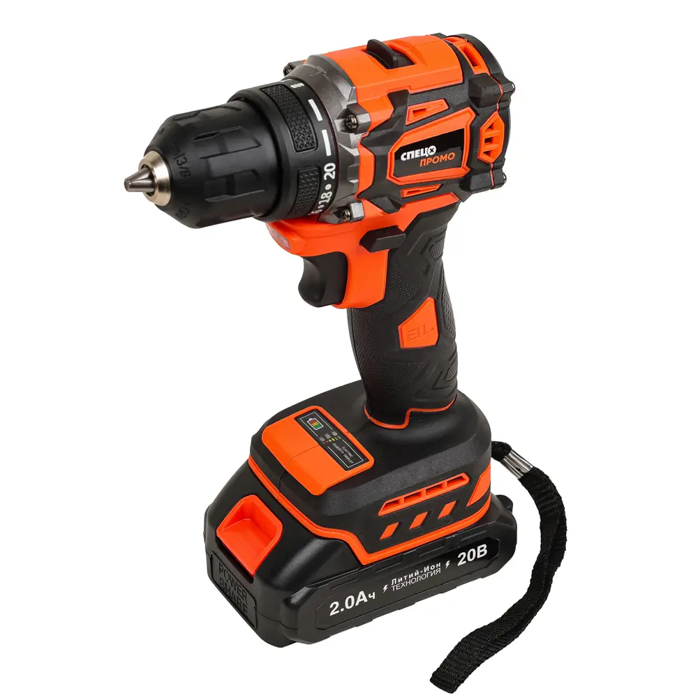 Дрель-шуруповерт аккумуляторная бесщеточная Спец Промо БДА-20-ПБ (4196), 20 В Li-ion 2x2 Ач STLM-2101925