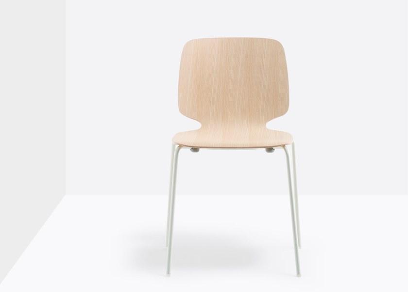 Pedrali Штабелируемый стул, покрытый лаком из фанеры Babila 2710 - Вид №3