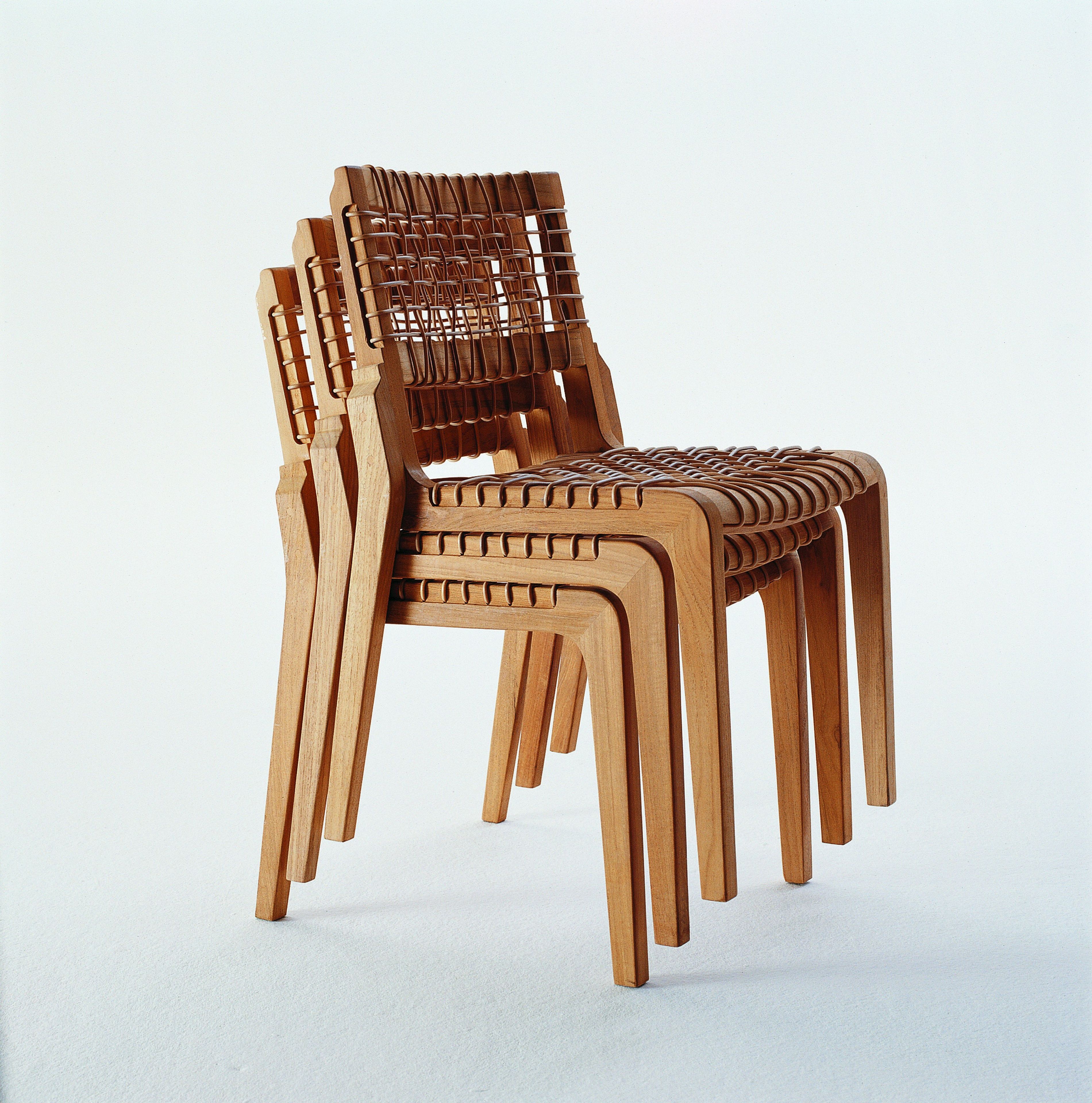 Штабелируемый стул из тикового дерева Unopiù Синтез ARCH-00015633 - Вид №3