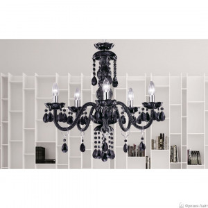 Masiero MILORD 5 B/black glass/CRY люстра подвесная