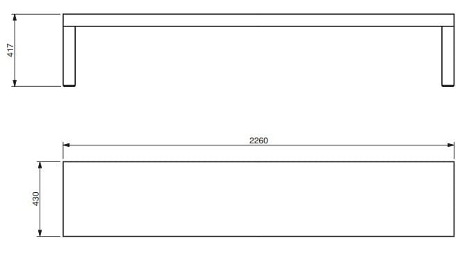 Деревянная скамья без спинки Quinze & Milan кемпинг ARCH-00135215 - Вид №2