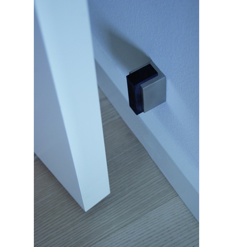 FROST Дверной упор 5001 » матовый / черный Нержавеющая сталь / резина Матовый / черный A5001BS  - Вид №1