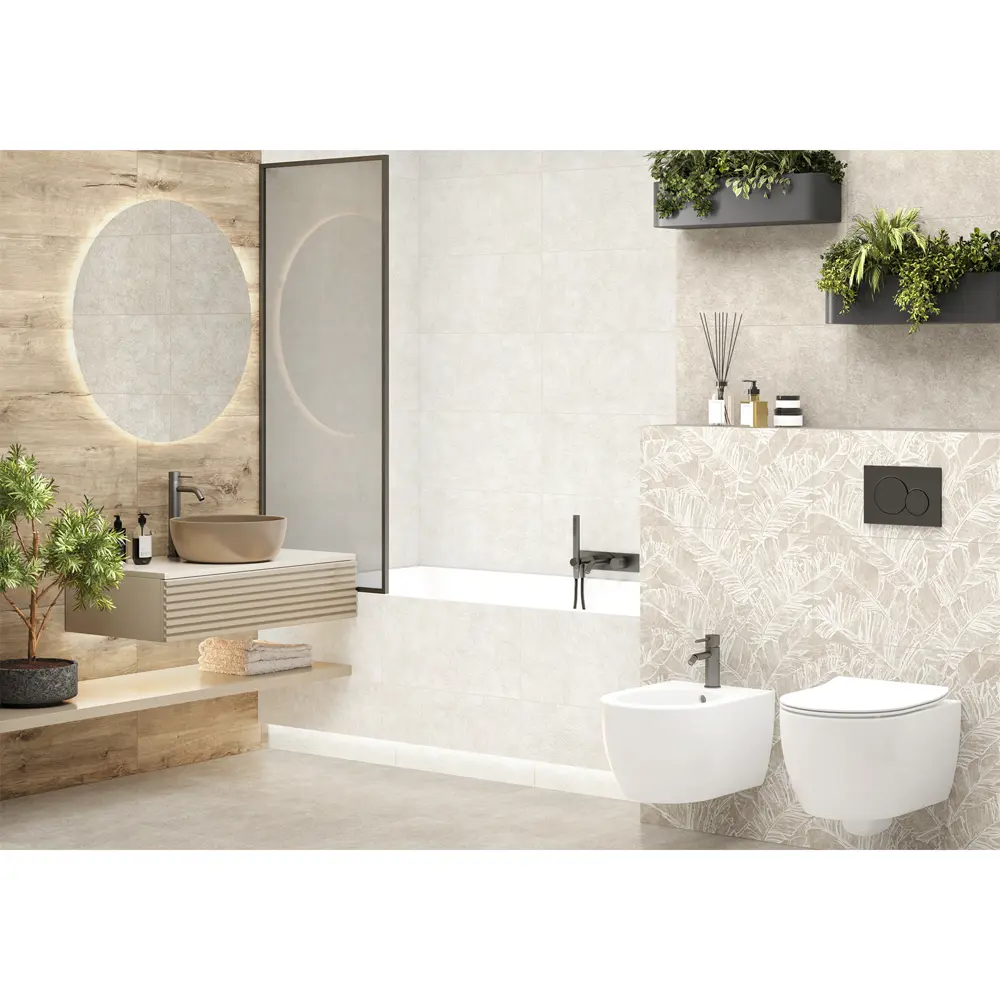 Настенная плитка Alma Ceramica Fiero 40 30x60 см 1.98 м² матовая цвет бежевый 89457770 STLM-2142487 - Вид №3