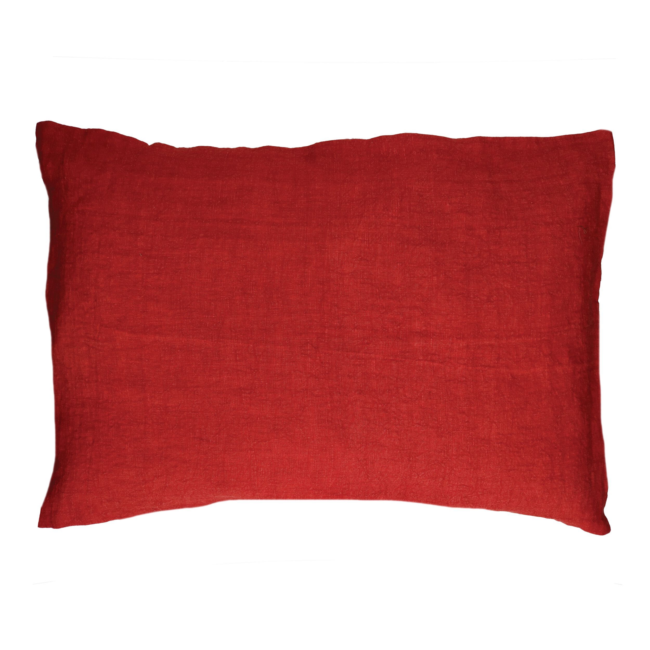 Прямоугольная однотонная льняная подушка POMAX BASICS ARCH-00153227 - Вид №52