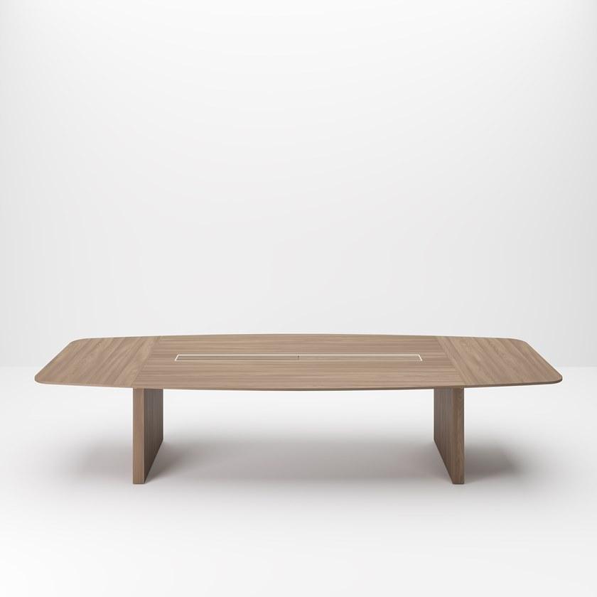 PROF Прямоугольный стол для совещаний с системой управления кабелями Slim sun-id-1395706 - Вид №5