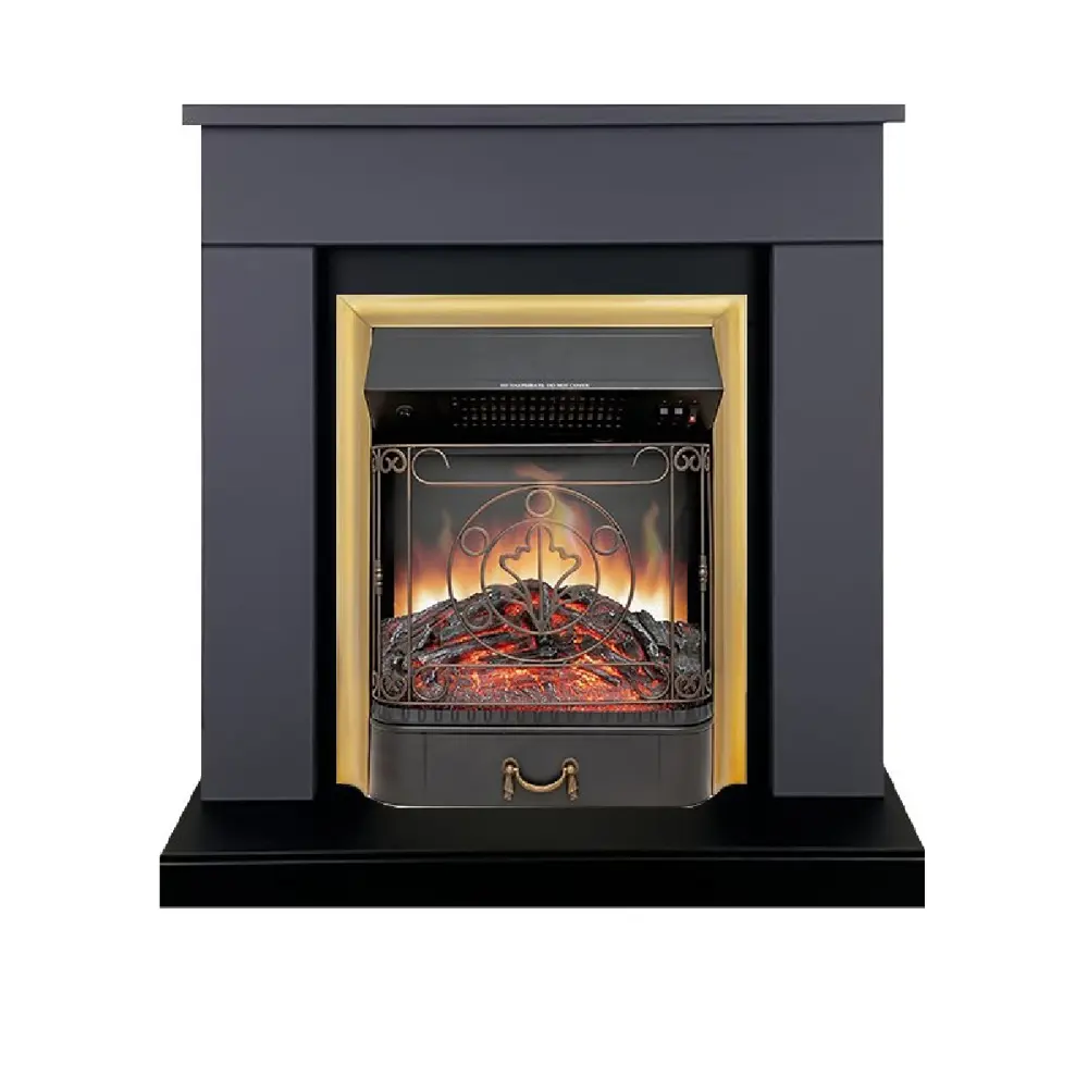 Каминокомплект Royal Flame Bergen STD SFT разборный Majestic FX Brass 1.5 кВт цвет серый графит 89396825 STLM-2100183 