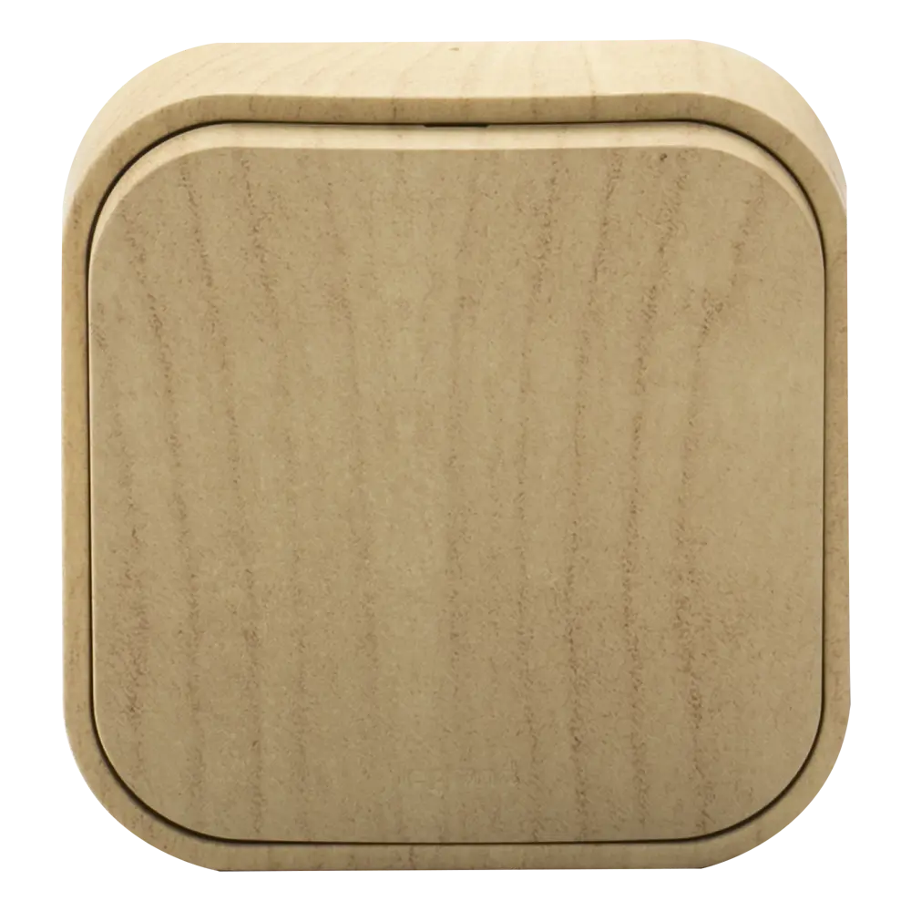 Выключатель Legrand Quteo накладной одноклавишный под дерево 16160295 STLM-0006608