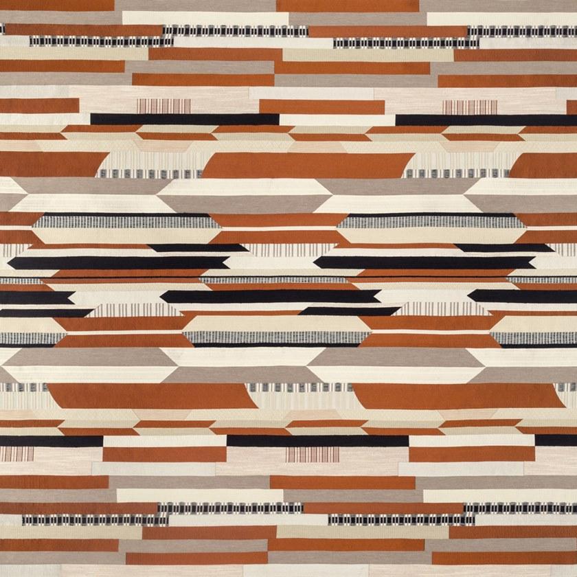 Dedar Жаккардовая шелковая ткань с графическими мотивами  T20021  - Вид №2