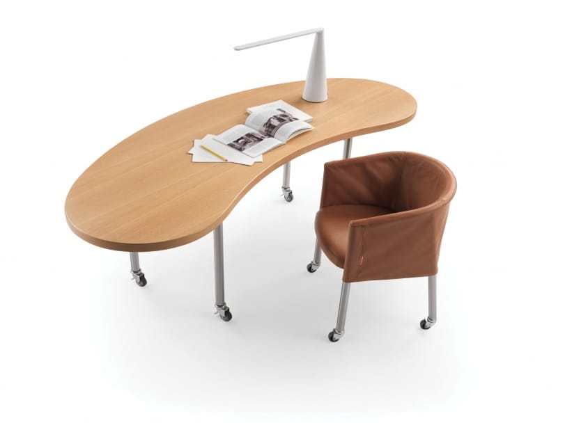 Съемный кожаный стул с колесами Flexform смеситель ARCH-00104369 - Вид №2