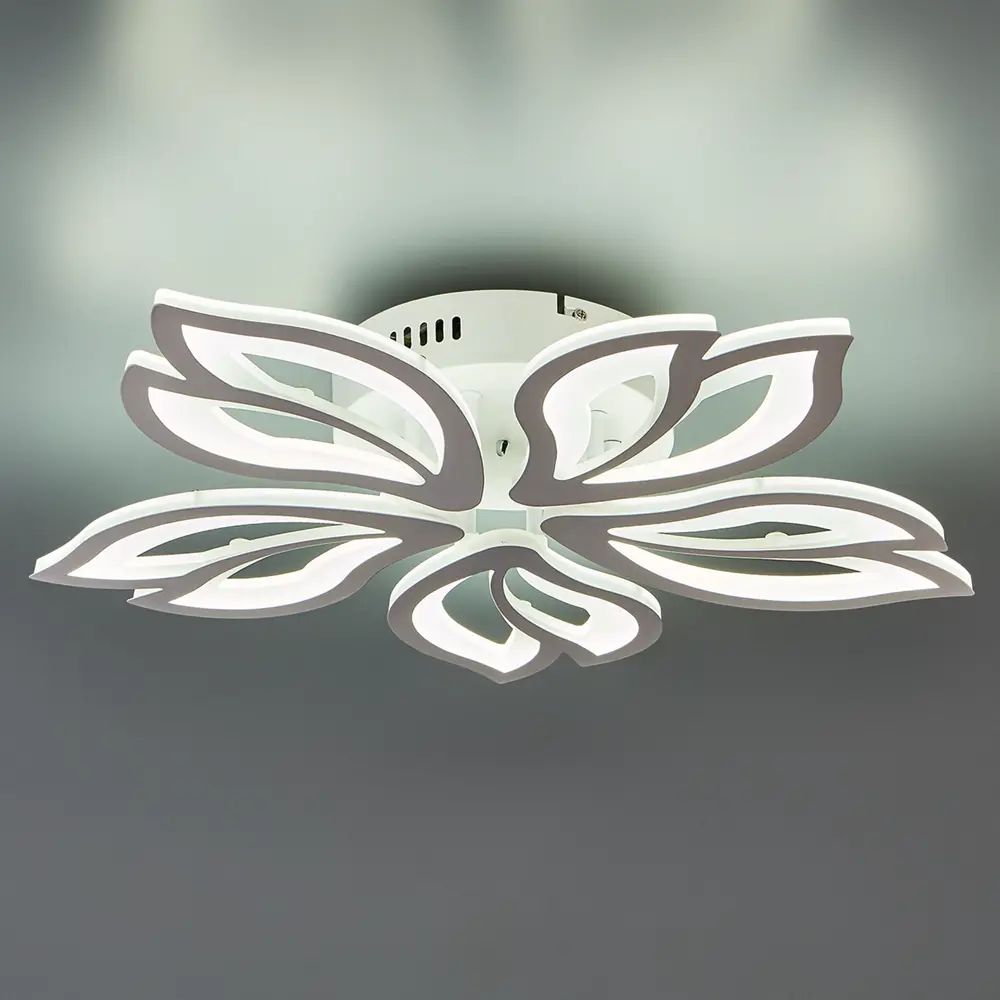 Люстра потолочная Семь огней SF7097/5C-WT LED 110 Вт регулируемый белый свет цвет белый STLM-2120810 - Вид №1