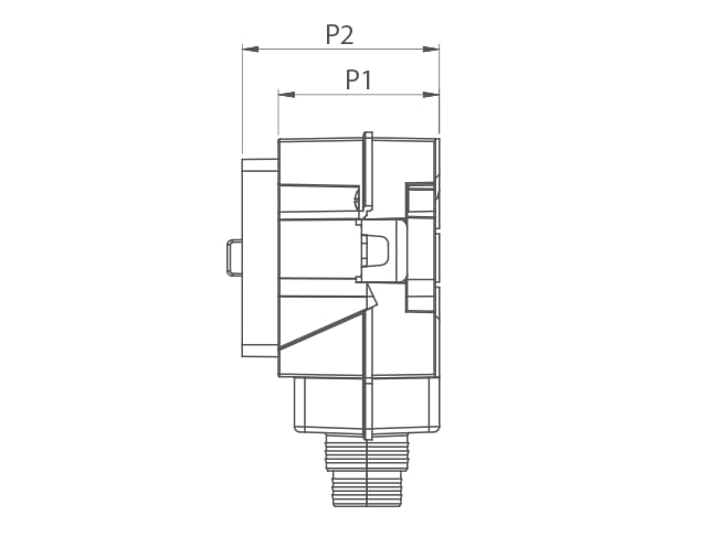 Утопленный газовый запорный кран с U-образными соединениями вниз TECO ARCH-00099333 - Вид №6