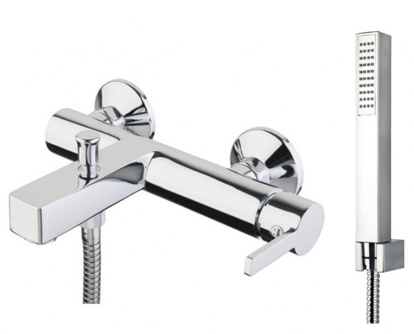 77CR7549 Santan Aosta, однорычажный смеситель для ванны с держателем и ручным душем, цвет хром 