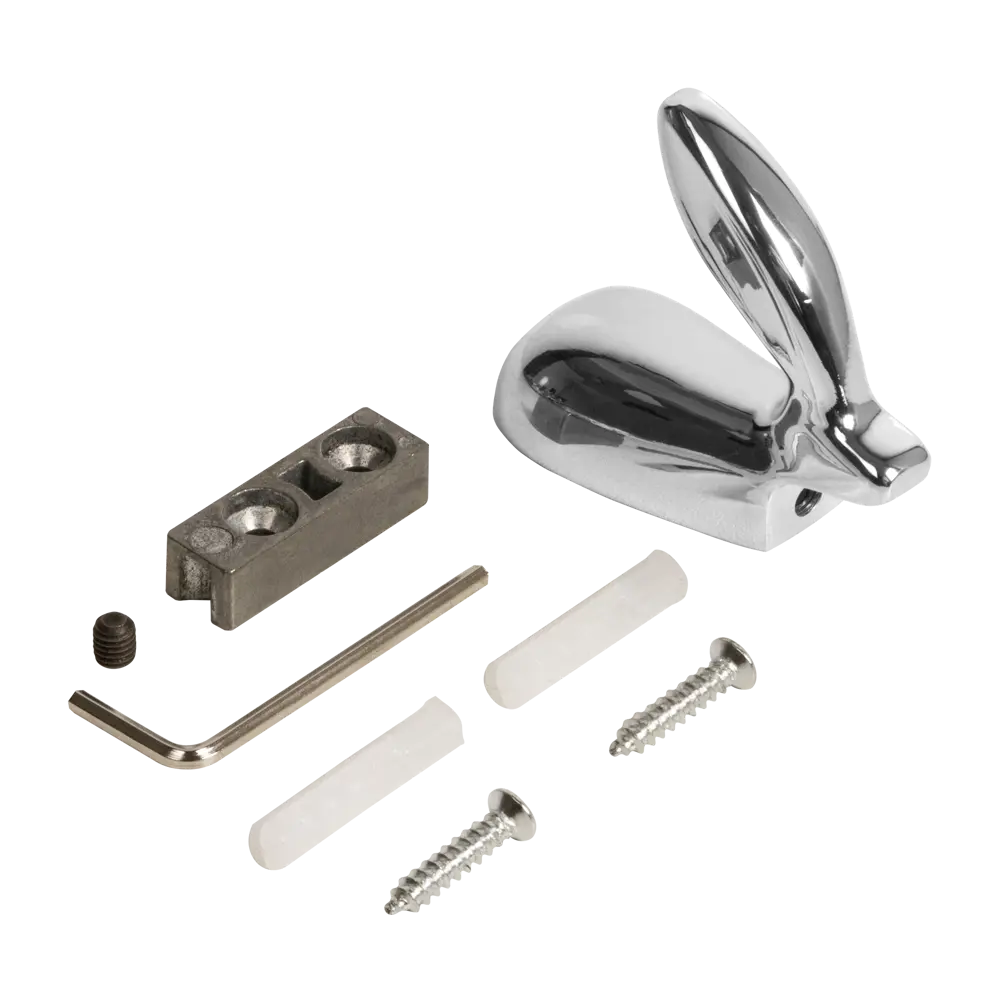 Крючок мебельный Ajax MB-LM/K-001 5x5.8x1 см цвет хром STLM-2153777 - Вид №2