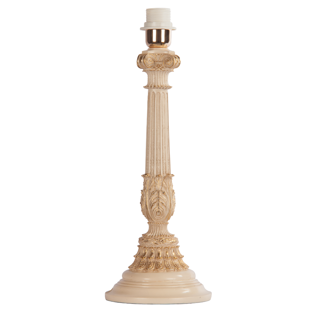 32022,34051 Настольная лампа Колонна Испанская Айвори Маргарита Фиолет BOGACHO 4627138210987, 4627138151679 - Вид №1