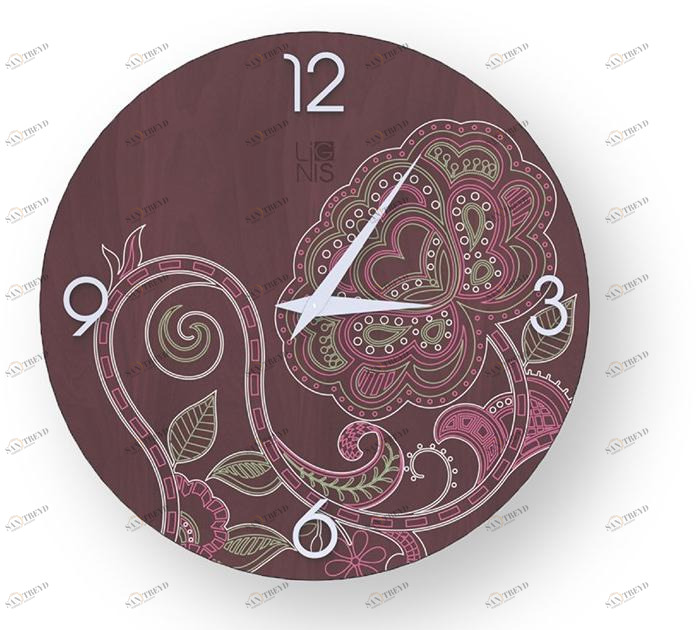 LIGNIS® Настенные часы из дерева с лепниной Dolcevita marrakech 10.051 / 10.129