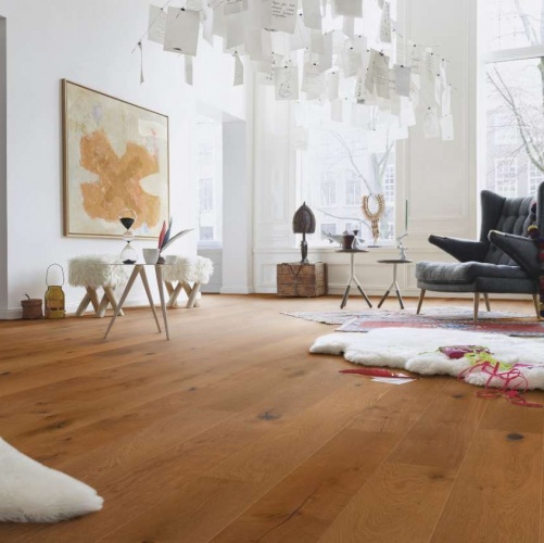 Паркетная доска Meister PD 400 Cottage Закопченый лайт 8307 Дуб Рустик с брашью (Текстурированная) 2200х180 мм 2300200026 - Вид №7