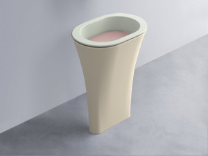 AMLA65-PM+AMPILO-CP+AMCOLO-LN Раковина Amedeo Ovale отдельностоящая cielo Enjoy + Amedeo