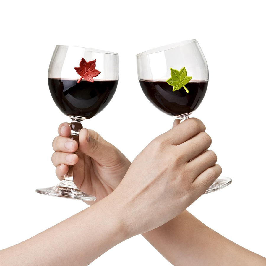 QL10104-MX Набор маркеров для бокалов leaf my glass, 6 шт. Qualy  - Вид №1