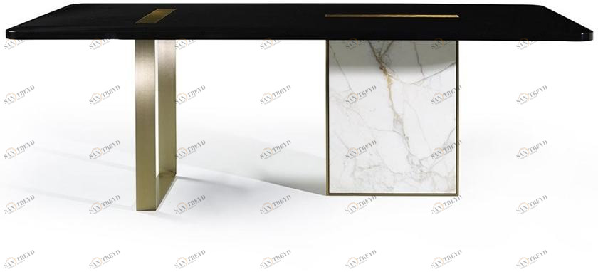 MARIONI Прямоугольный деревянный обеденный стол Tyron 02840