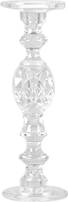 10629474 Rasteli Подсвечник стеклянный Rasteli "Барокко" 11,5x34,5см Стекло 