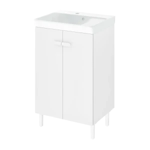 Тумба под раковину напольная Sensea Easy 50 см цвет белый