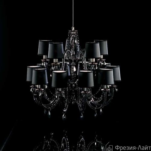 Italamp 445/8+4 Cri. nero/SW Strass Black/Cdf люстра подвесная 61936