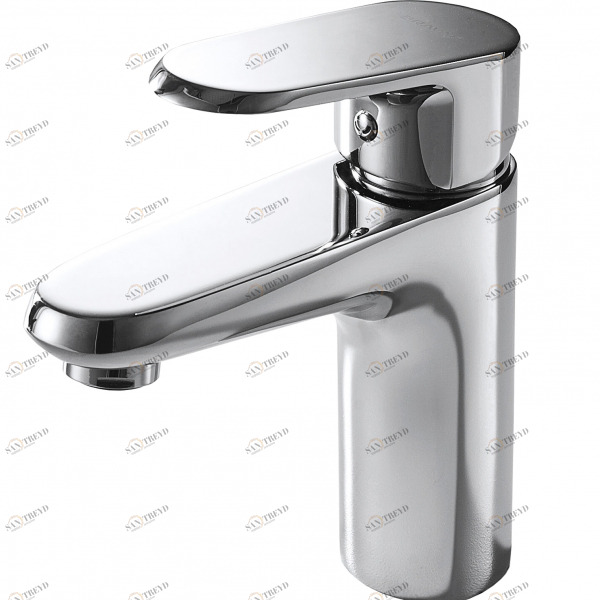 Cмеситель для ванной комнаты на раковину низкий PURE F1105161C bravat