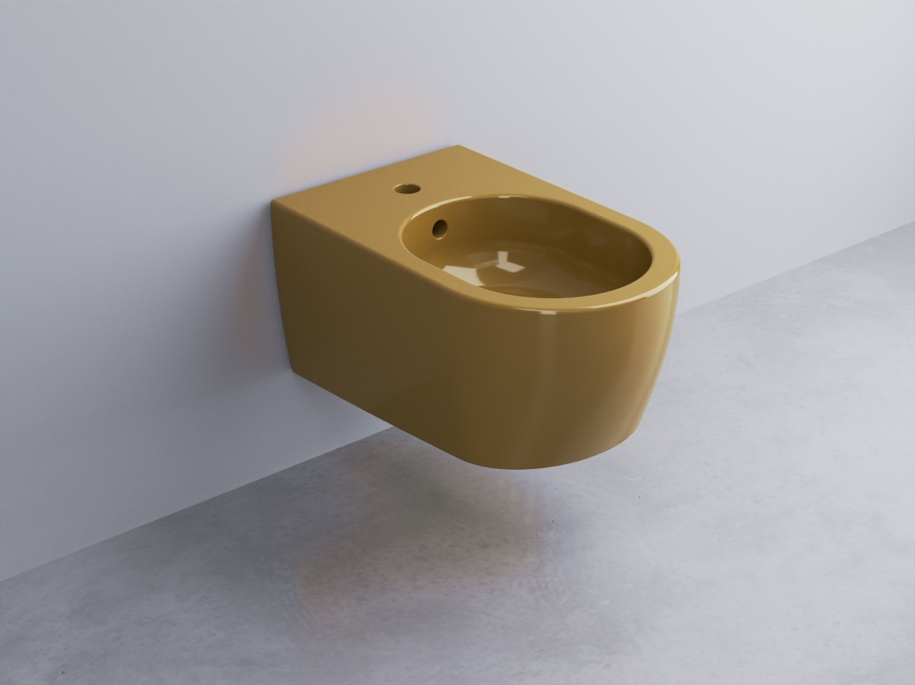 SMBSNW-AM Биде подвесное с одним отверстием под смеситель, в комплекте с крепежами 53 cielo Smile Ceramica Cielo