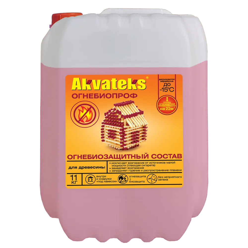 Огнезащитная пропитка Akvateks Diy Ультра Био розовая 11 кг 89423074 STLM-2124894 Santreyd  - Вид №1