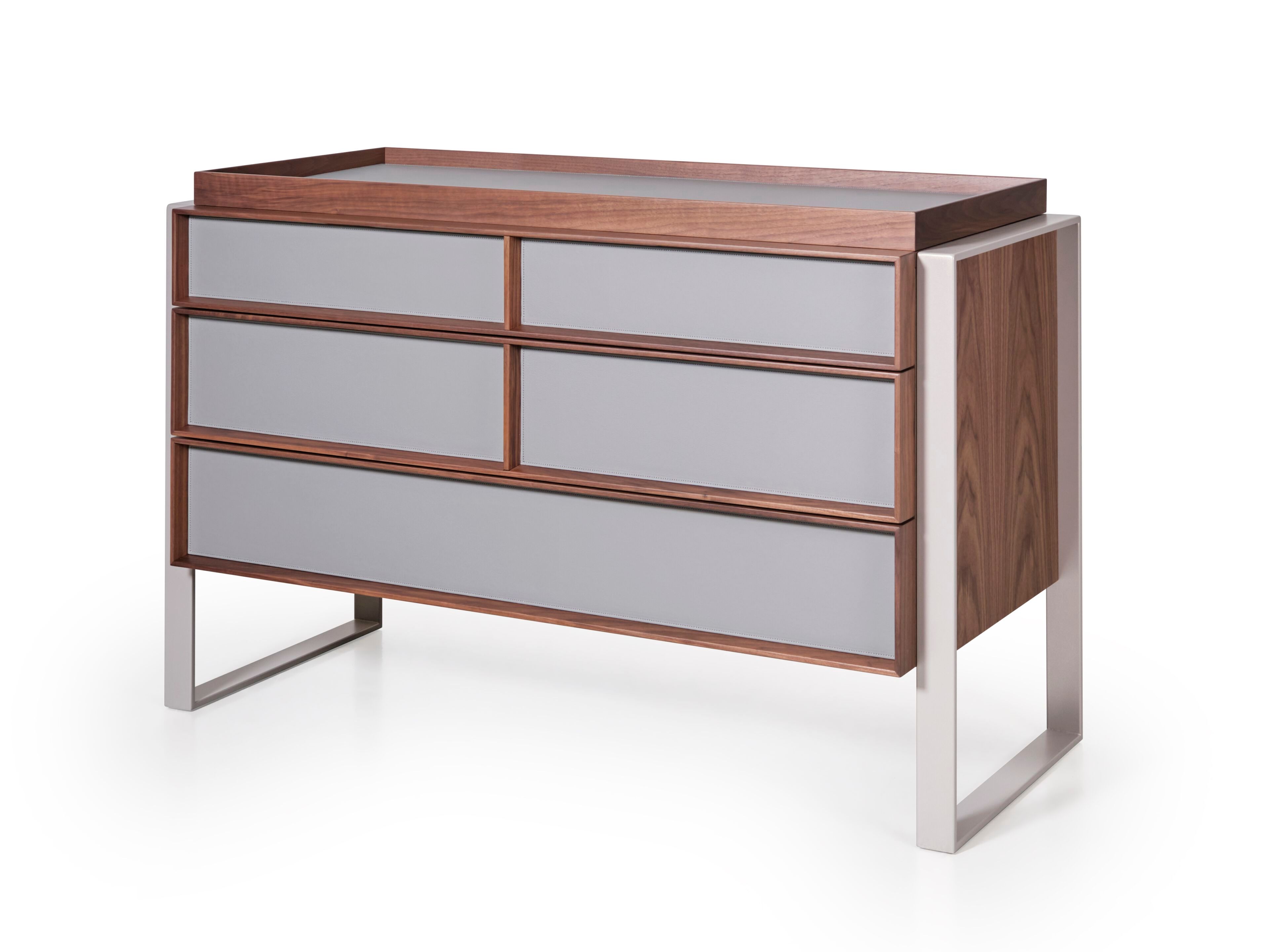 Деревянный комод с кожаными деталями Turri Joel ARCH-00119611