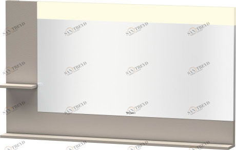 VE731401414 Vero Зеркало с полочками сбоку и внизу Терра, декор Duravit