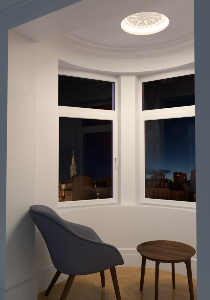 SN 400C Встраиваемый купольный гипсовый светильник Stellanova ATLAS 425 CLASSIC  - Вид №2