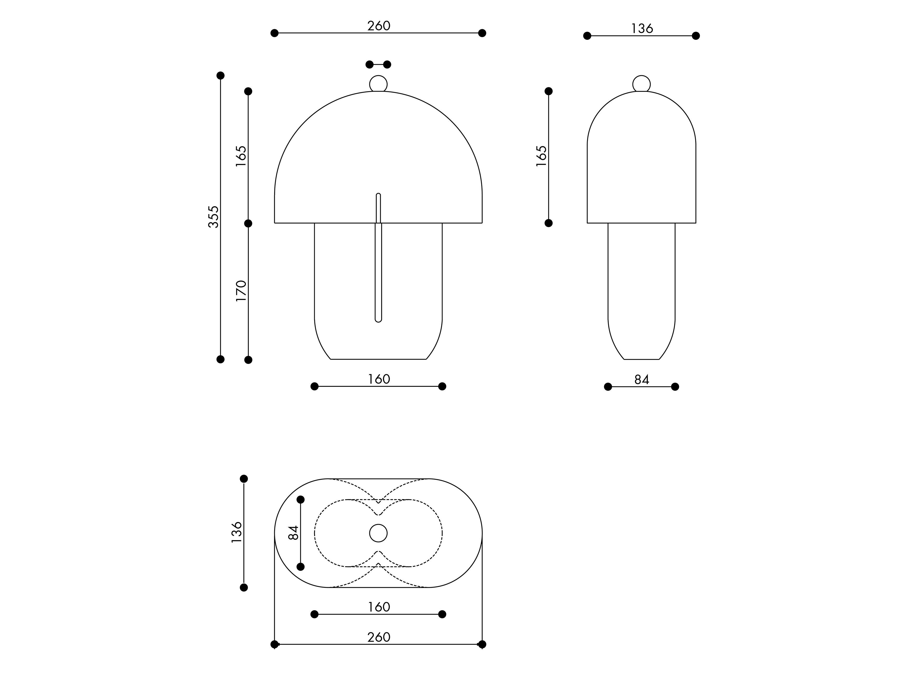 Металлическая светодиодная настольная лампа Maytoni HOPE ARCH-00074484 - Вид №8