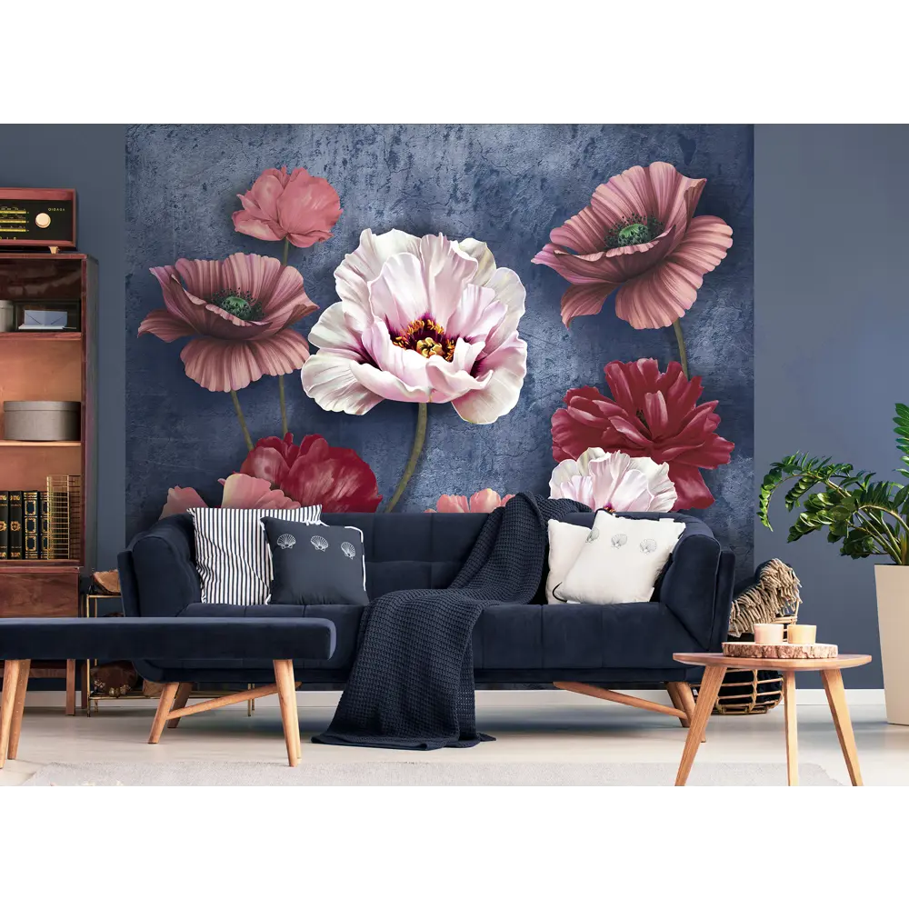 Фотообои Маковый лофт флизелиновые, 300x270 см, L13-192 FBRUSH 3D FLIZART STLM-2022053 - Вид №1